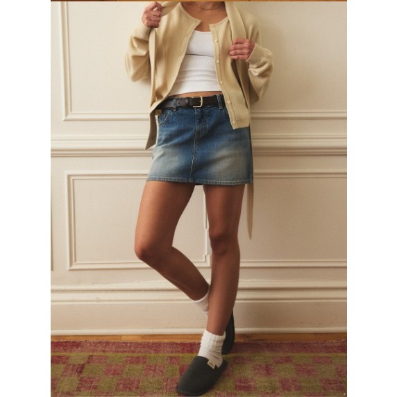 ★2024FW新作★glowny★99 LOW-RISE MINI SKIRT GLOWNY 99 LOW-RISE MINI SKIRT 3Color | Shopee Singapore