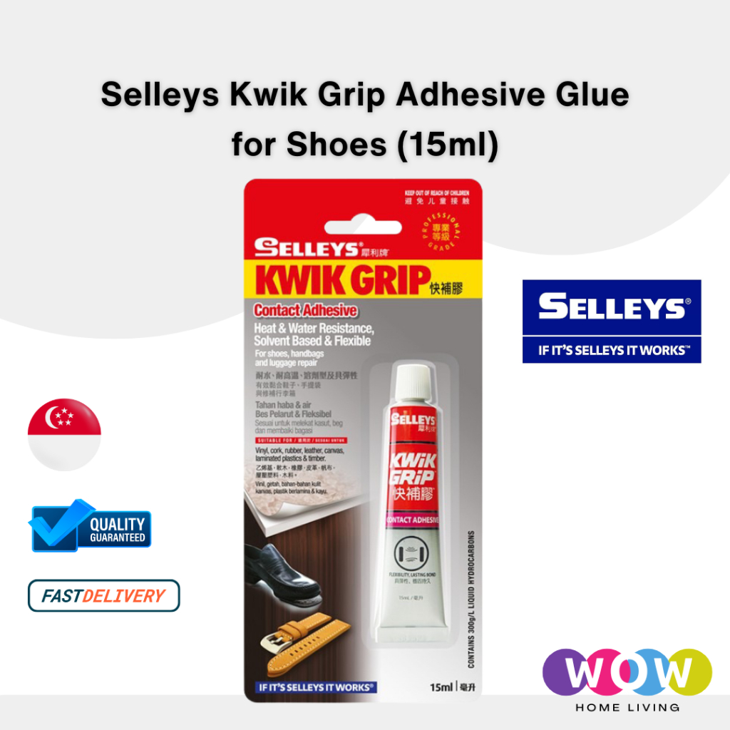 Selleys Kwik Grip Contact Adhesive Glue For Shoe, Hand Bag Leather ...