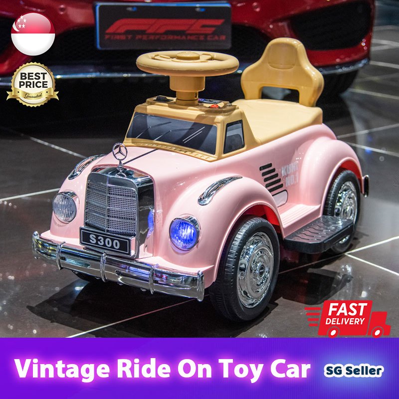 【SG Stock 】NEW Kids/Toddler Retro Ride On Push Toy Car with Music & LED ...