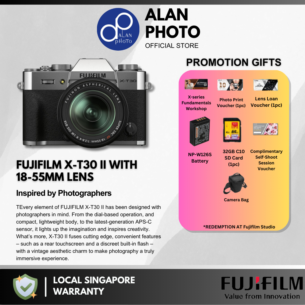 FUJIFILM X-T30 II XT30 II Mirrorless Digital Camera Body