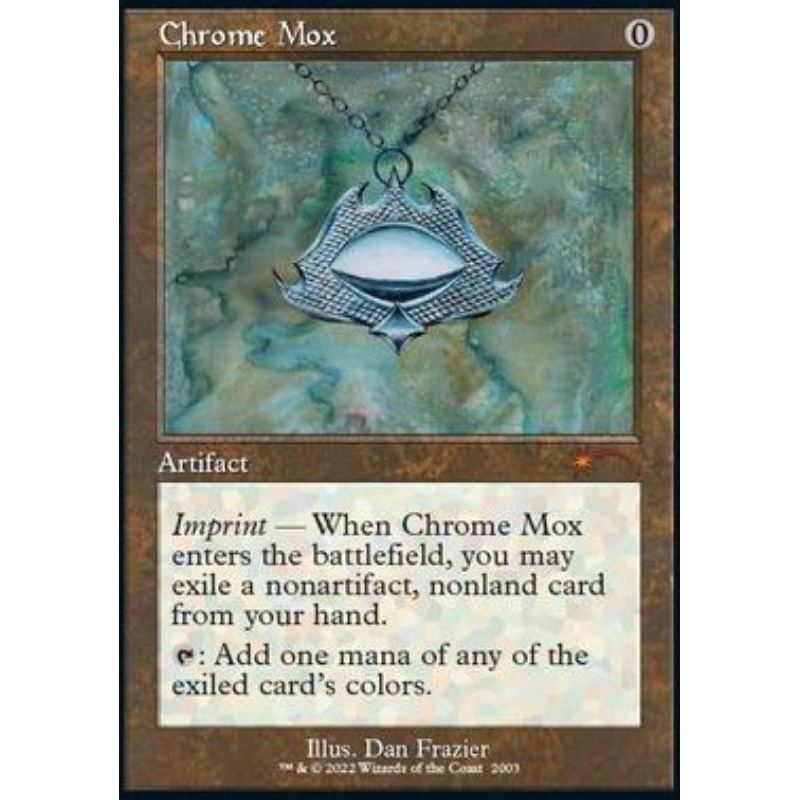 MTG 金属モックス 旧枠 Chrome Mox 英語 secret lair Chrome Mox - MTG Secret Lair (2003 NM Retro Border Foil) | Shopee