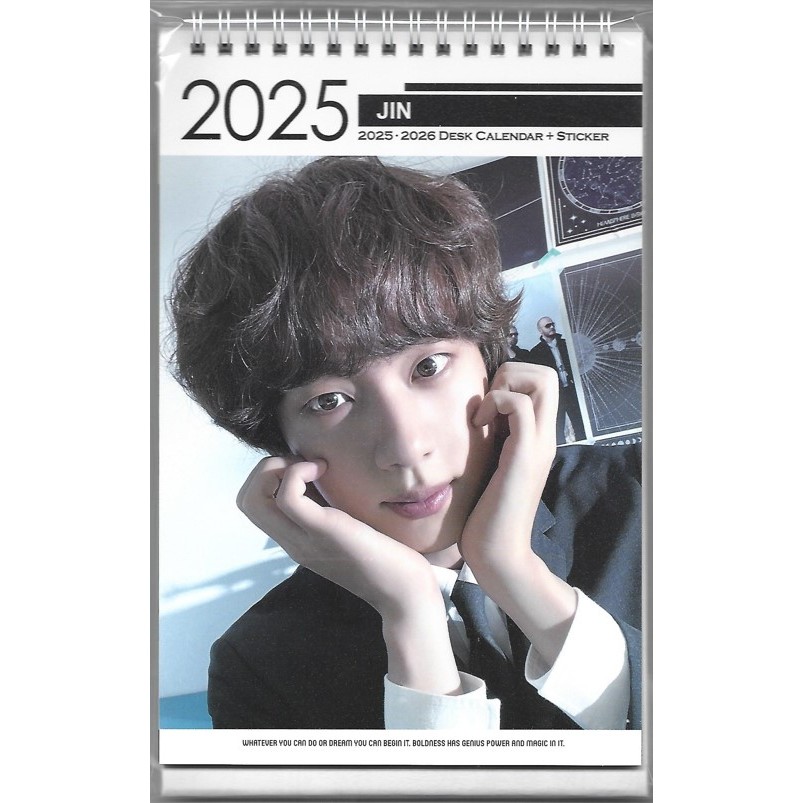 BTS Jin Photo Calendar 2025 & 2026 KPOP 202406 Shopee Singapore