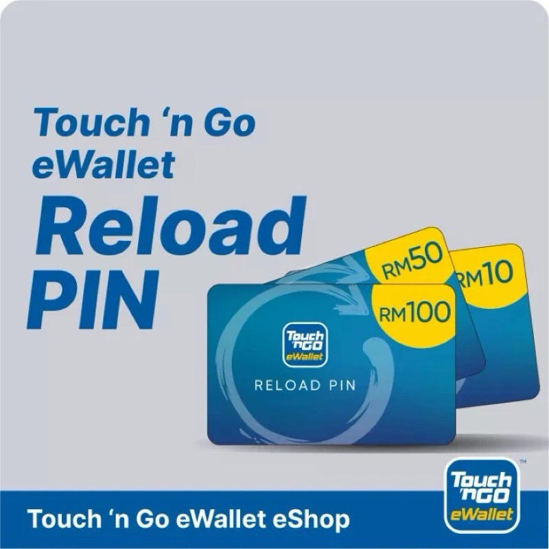 Touch 'n Go eWallet TopUp pin (RM100,RM200) Shopee Singapore