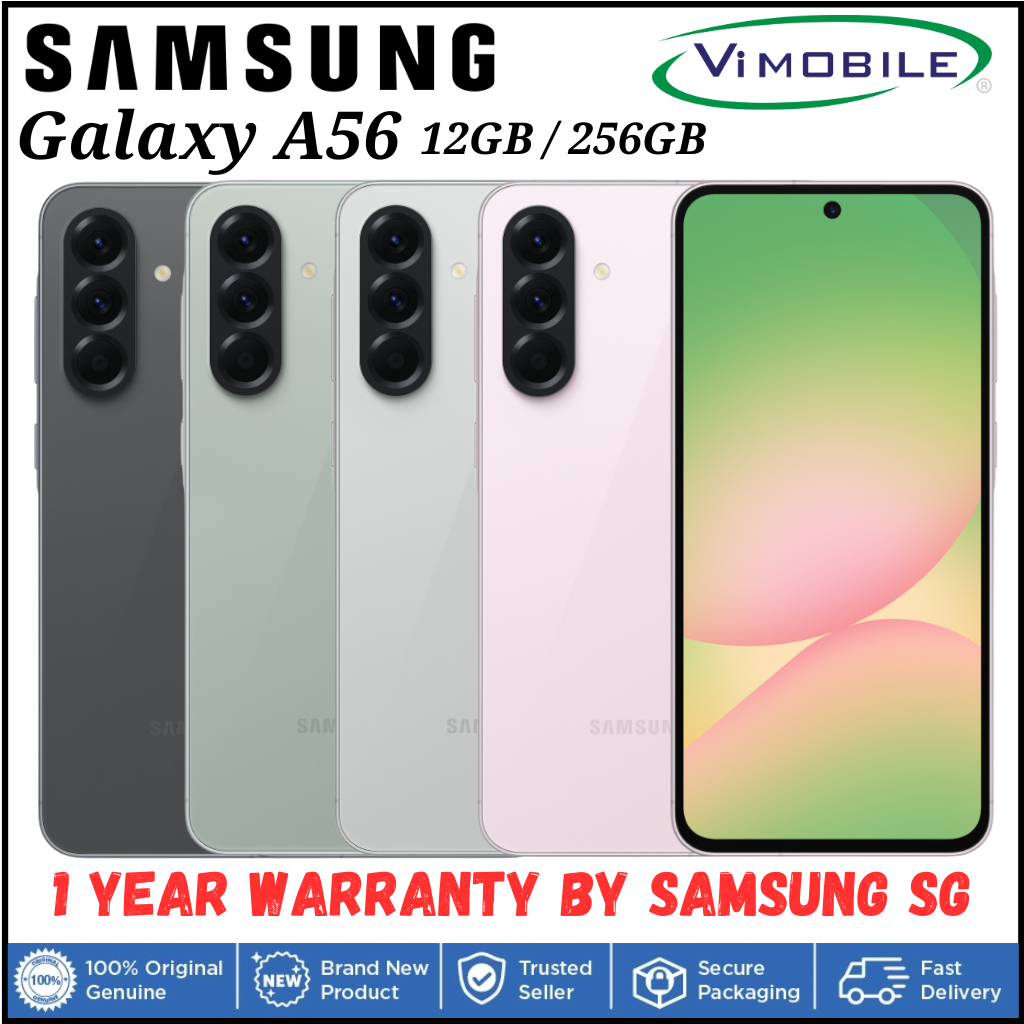 Galaxy A56 5G 12GB/256GB | 1 year warranty by Samsung Singapore