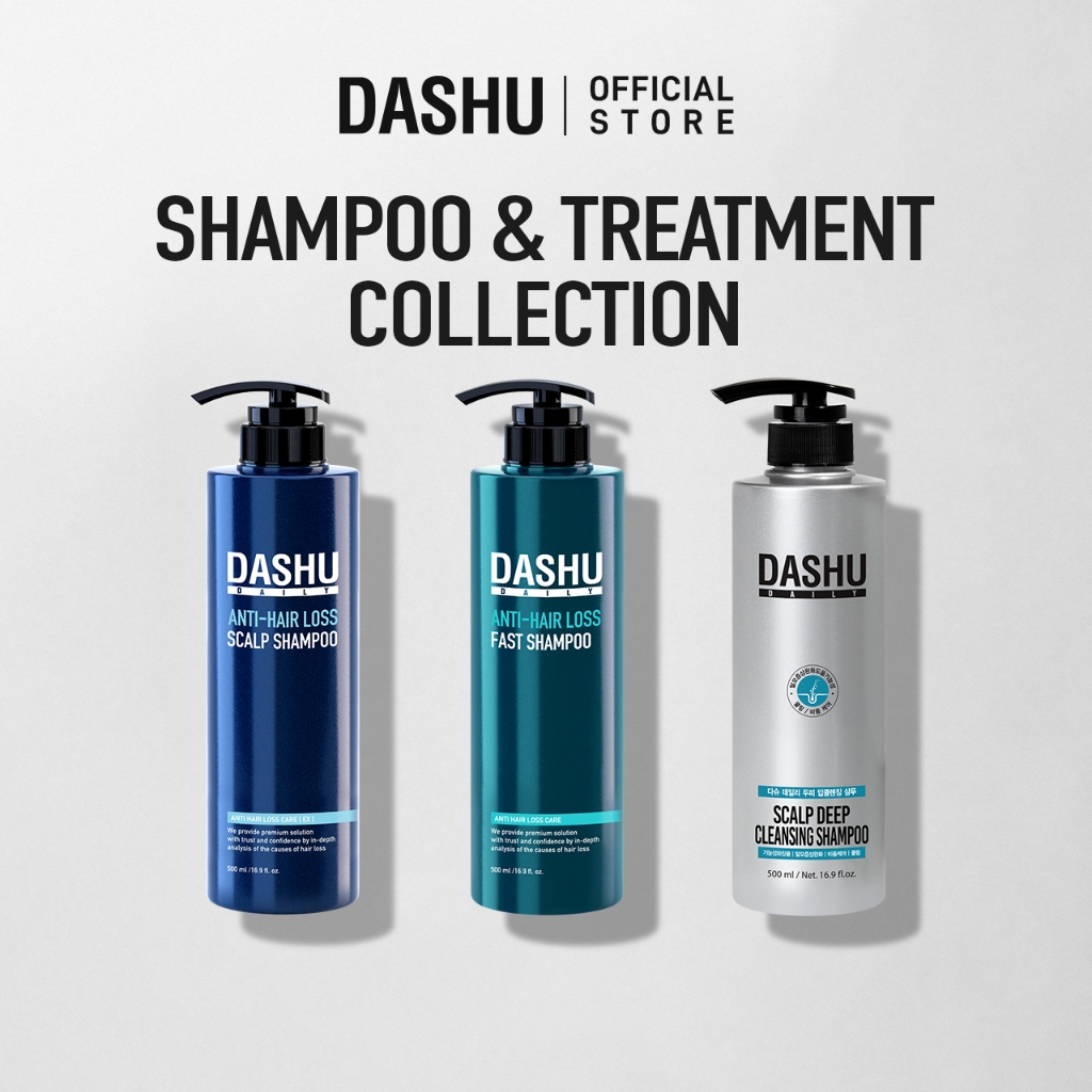 [DASHU] Daily Anti Hair Loss Shampoo for All hair Type 500ml (Deep Cleansing, Scalp Care