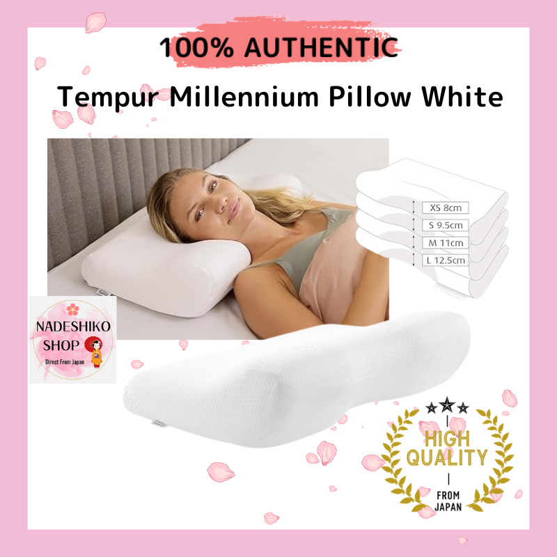 Tempur Millennium Pillow White fits snugly to the neck with its concave three dimensional form allowing smooth movement from side to side. It is suitable for both back and side sleeping with a