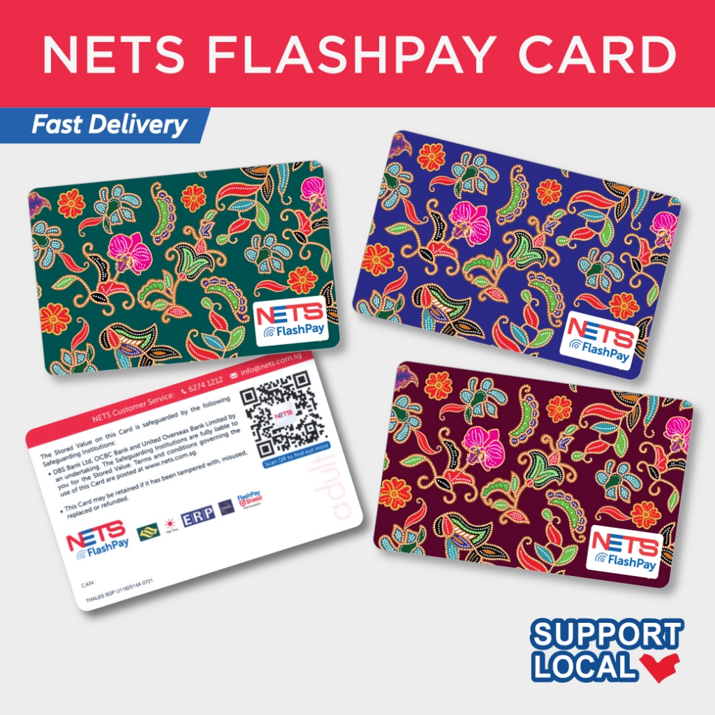 Batik Design Nets Flashpay Cards for Gifts and Souvenir | Shopee Singapore