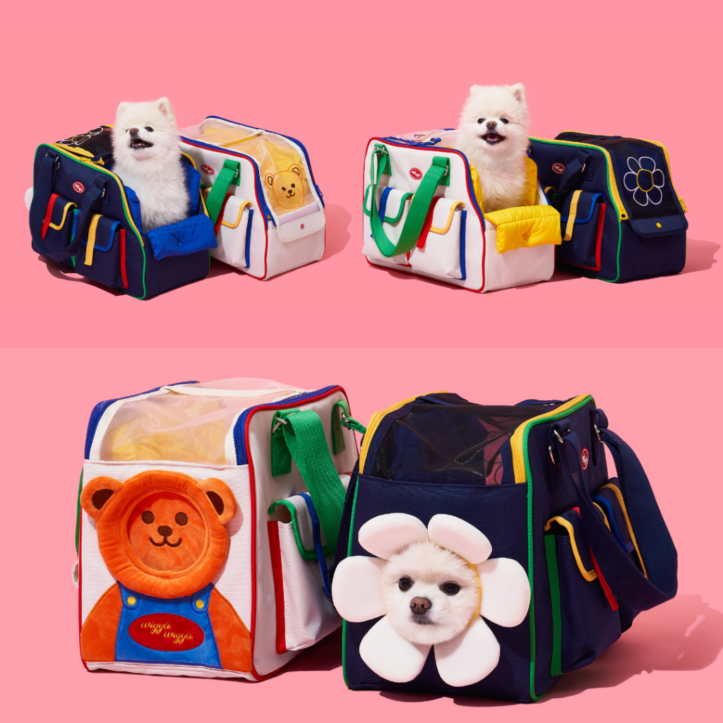 ❗️PRE-ORDER❗️[PETHROOM x wiggle wiggle] Pet Carrier - Smile we