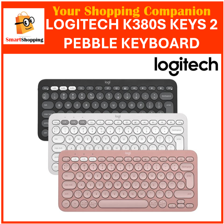 Logitech K380 / NEW Pebble Keys 2 K380s Multi-Device Bluetooth wireless ...