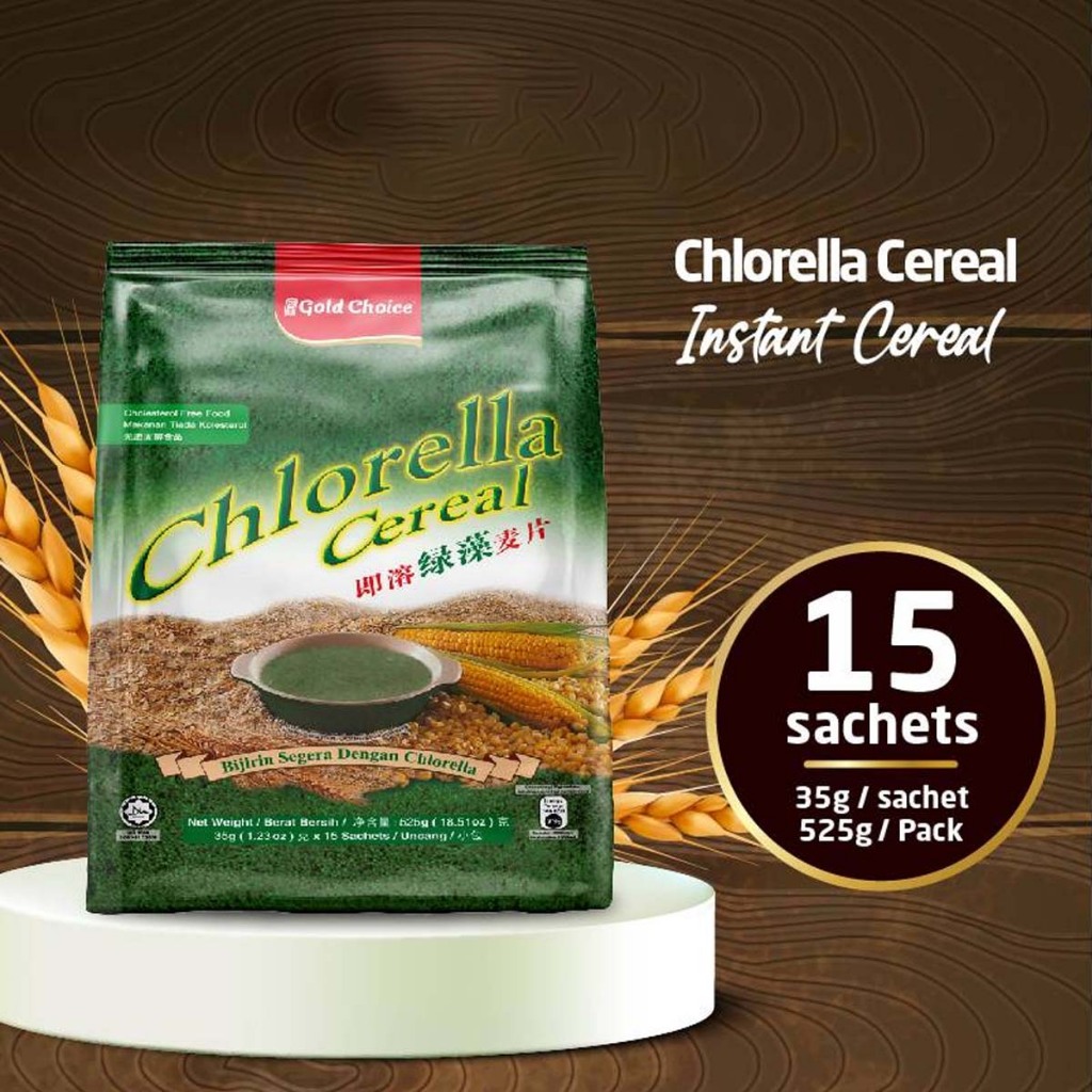 Gold Choice Chlorella Cereal Premix (15 sachets) | Shopee Singapore