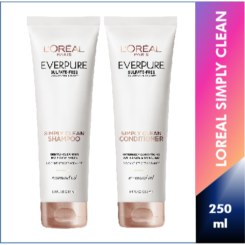 Loreal Everpure Simply Clean Shampoo 250ml | Shopee Singapore