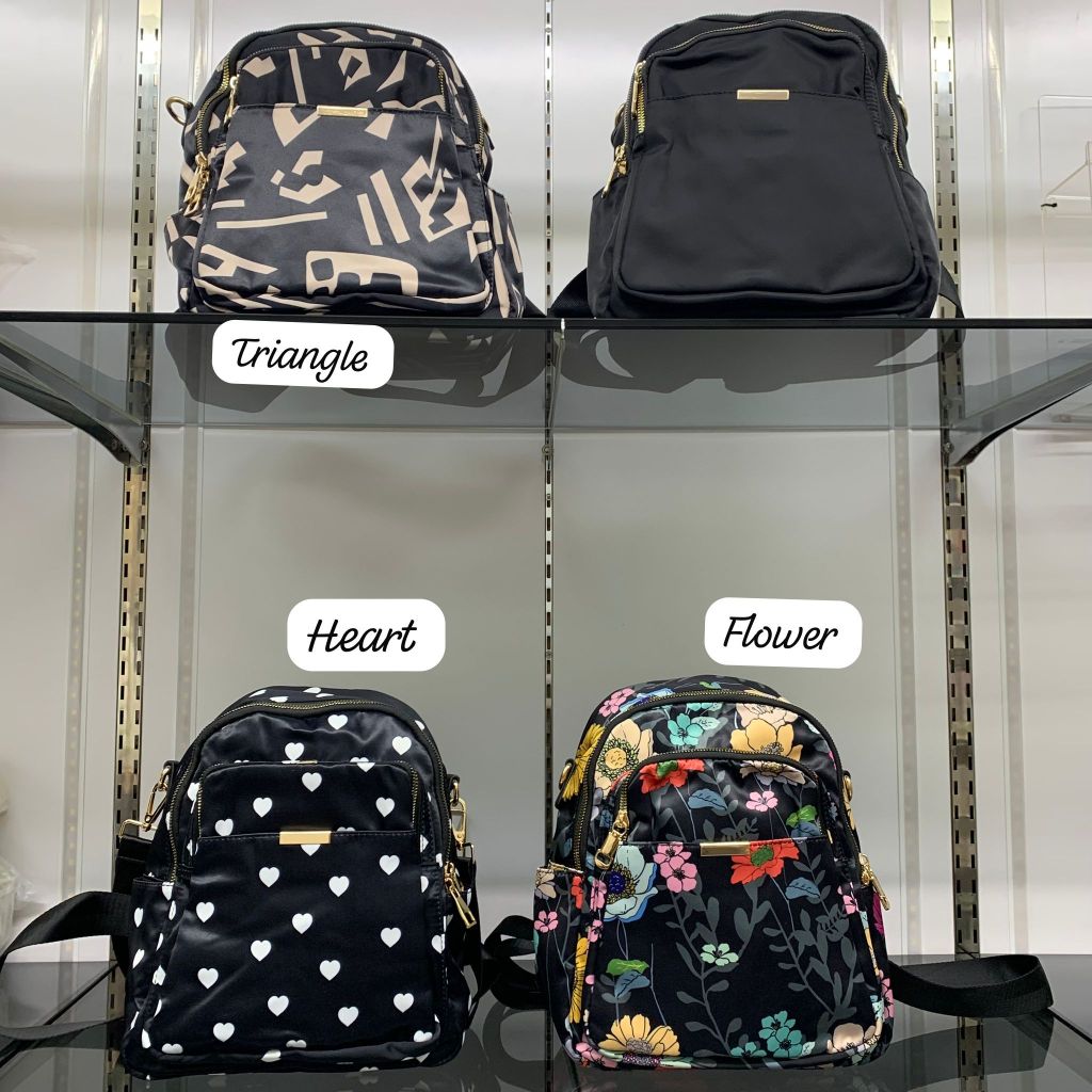 NEW 9861 woman multi pocket mini backpack - 25x28x10cm | Shopee Singapore