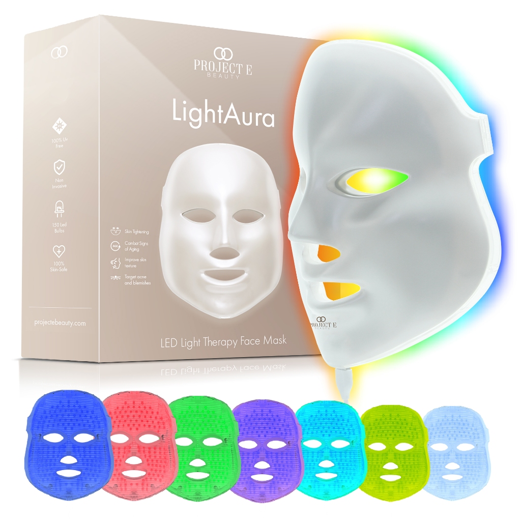 Project E Beauty LightAura LED Face Mask 7 LED Colors AntiAging