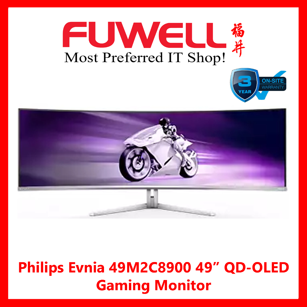 FUWELL - Philips Evnia 49M2C8900 49" Curved QD-OLED Gaming Monitor ...