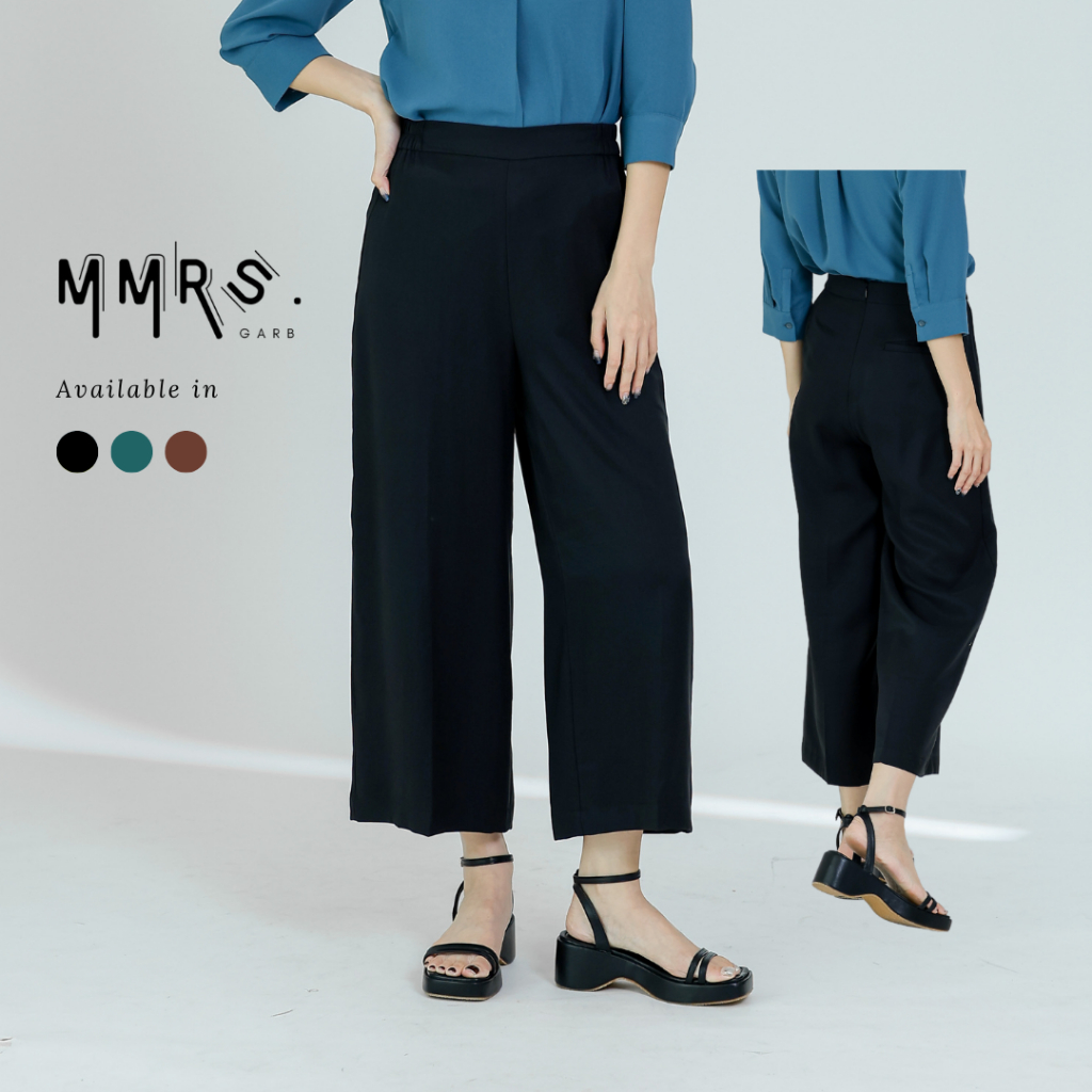 MMRS. Garb - Luca Side Elastic Cropped Pant - Black - [SALE ITEM ...