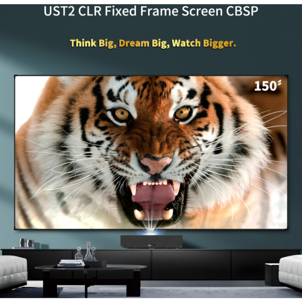 Lenticular ALR CLR Fixed Frame Projector Screen CBSP WuPro Cinema® [100 ...