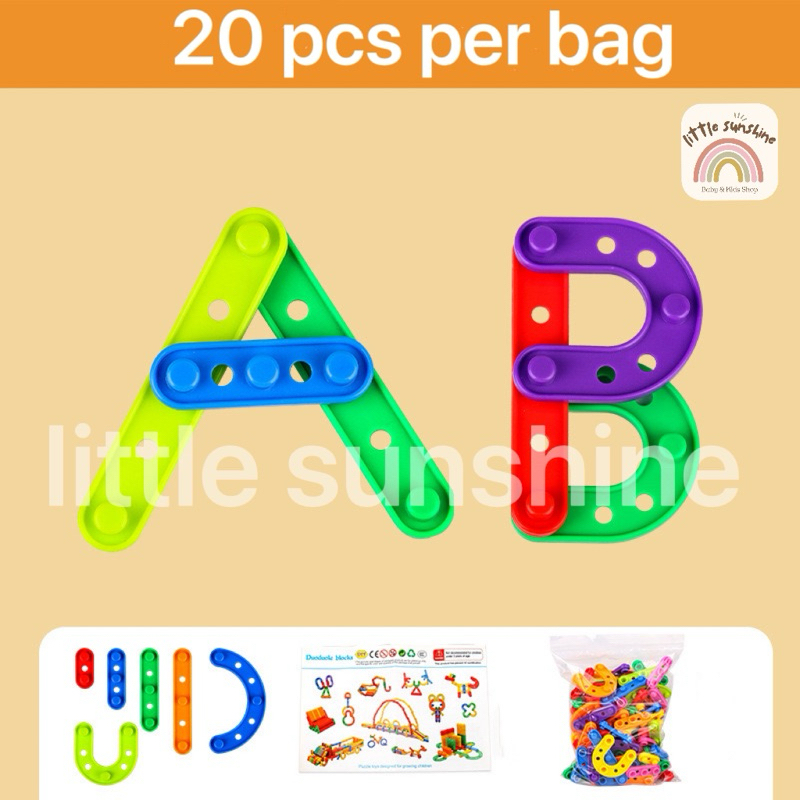 Children Educational Toy Strips Building Blocks Assemble Toy Fine Motor ...