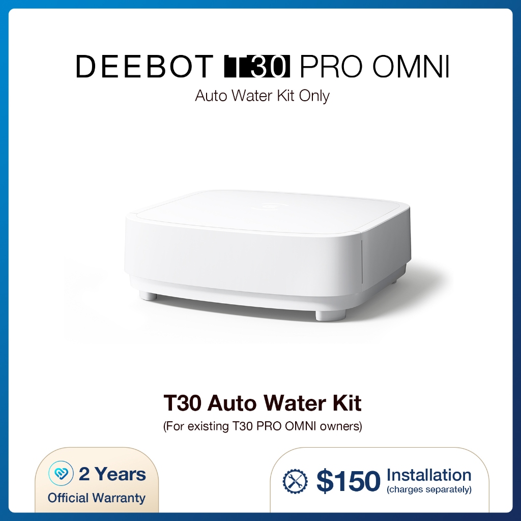ECOVACS DEEBOT T30 PRO OMNI AUTO WATER KIT | AUTO CLEAN WATER AND ...