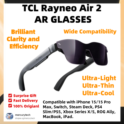 [Instock] TCL RayNeo Air 2 AR Glasses Smart Glasses with 201