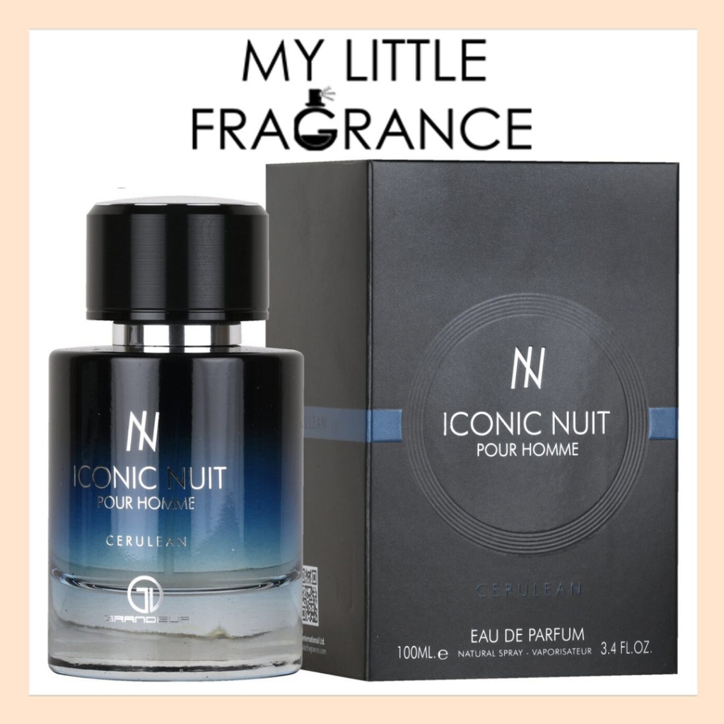 100ml Grandeur Iconic Nuit Cerulean EDP Eau de Parfum Men Man pour
