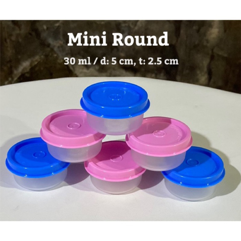 Tupperware Mini Round Midget 30ml (3 pcs sets) | Shopee Singapore