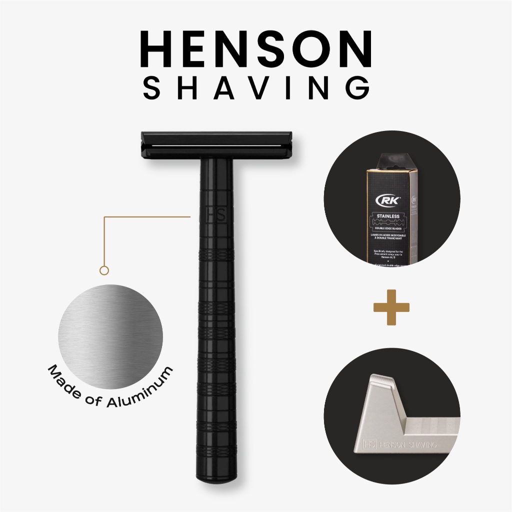 [100 BLADE + STAND] HENSON AL 13 Medium Facial Razor - Single Blade ...