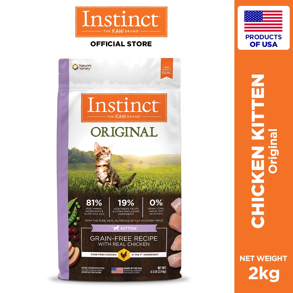 Instinct Original Kitten Grain Free Chicken Dry Cat Food 2kg