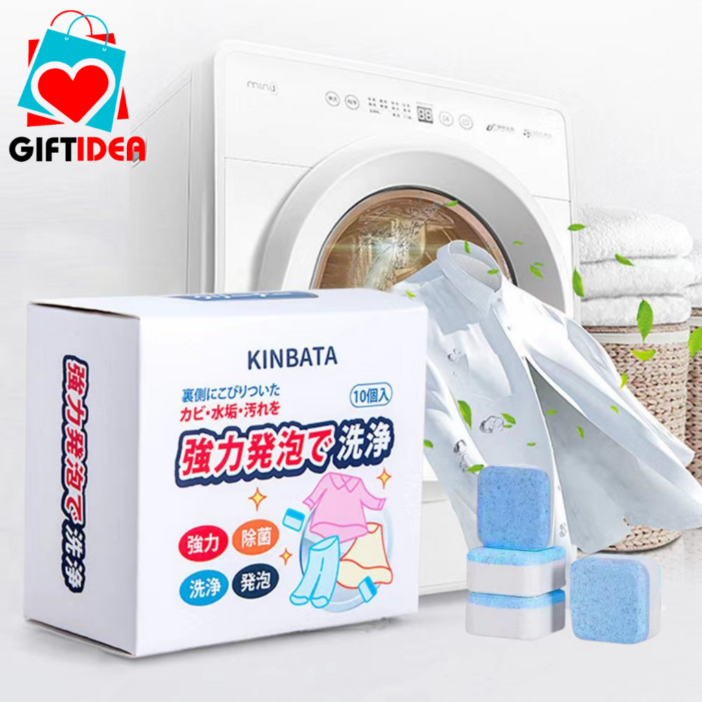 Kinbata Washing Machine Cleaner Tablets 10 pack Powerful Descaler Deep