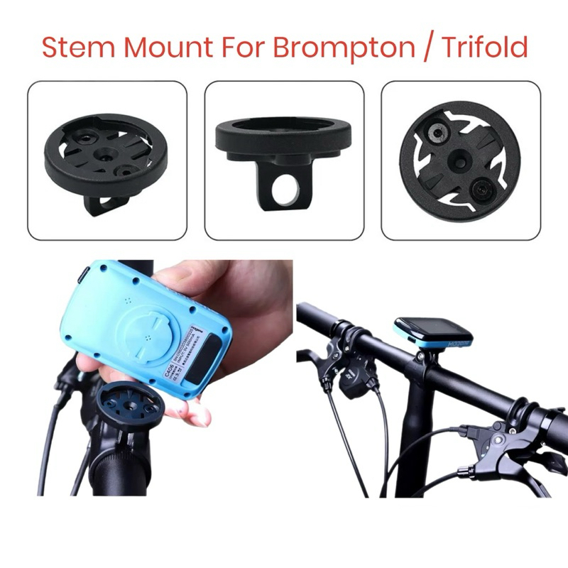 Cycling Computer Stem Mount For Brompton / Trifold. SG LOCAL STOCK ...