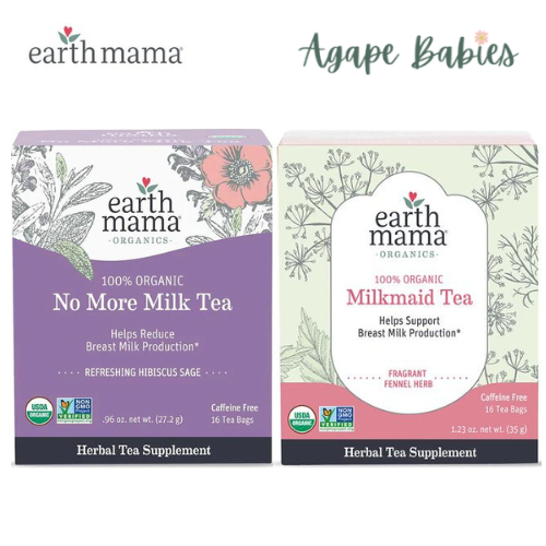 Earth Mama Angel Baby, Organic Milkmaid Tea/No More Milk Tea (16 Tea ...