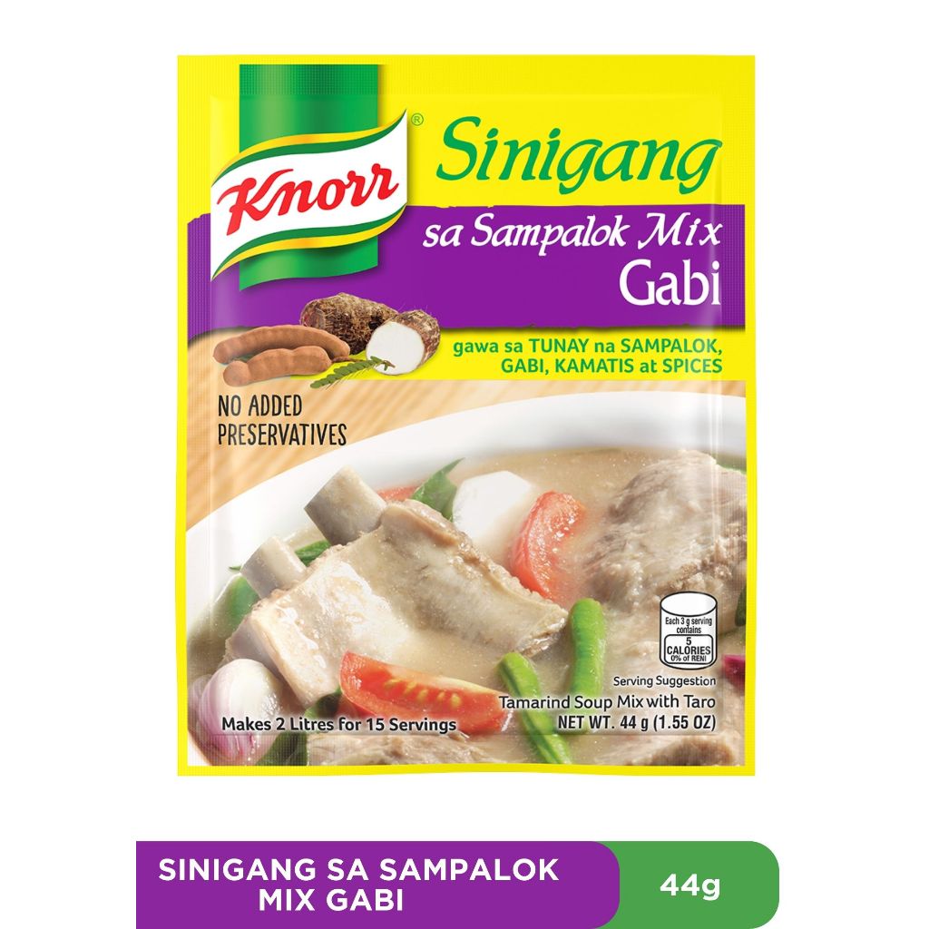 KNORR Sinigang Sa Sampalok Mix with Gabi (44g | 22g) [SG] | Shopee