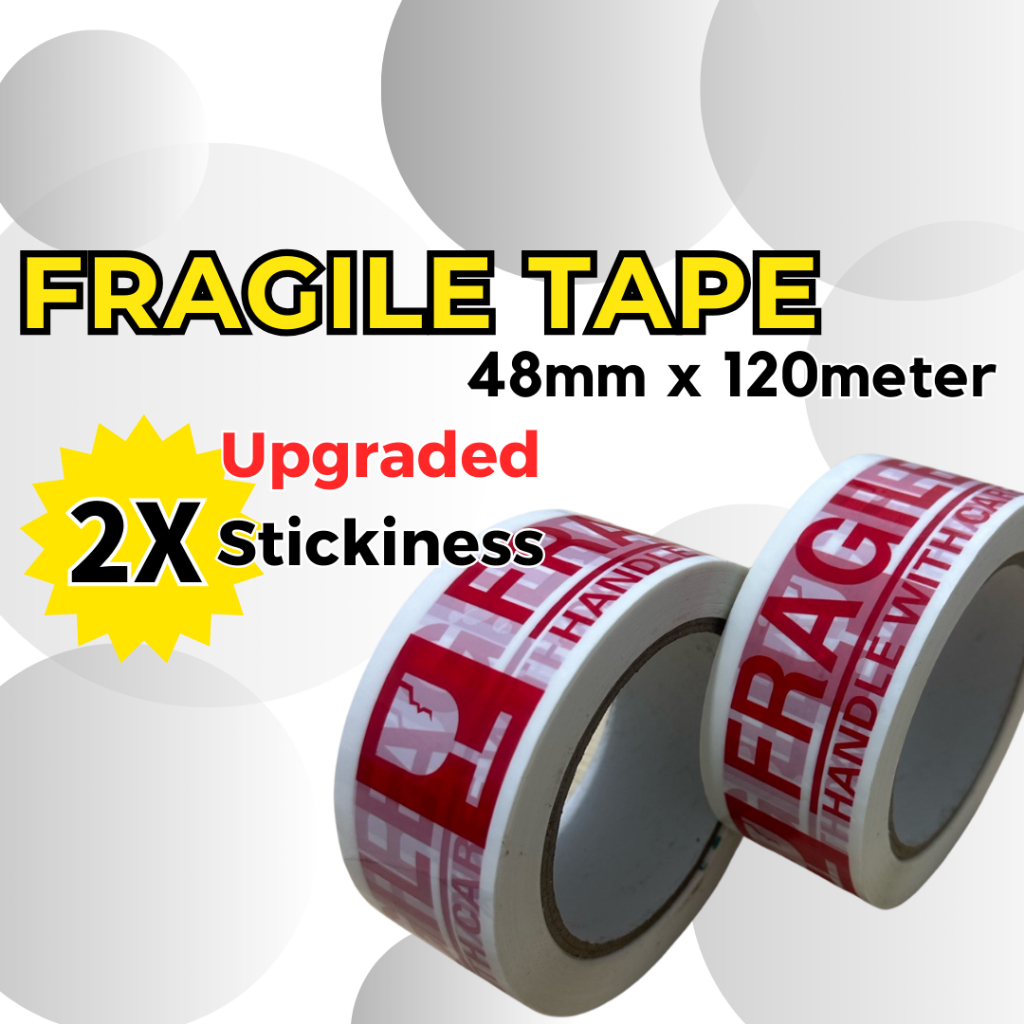 3T Online Store Fragile Tape Strong Glue Fragile Tape 48mm Opp Fragile ...
