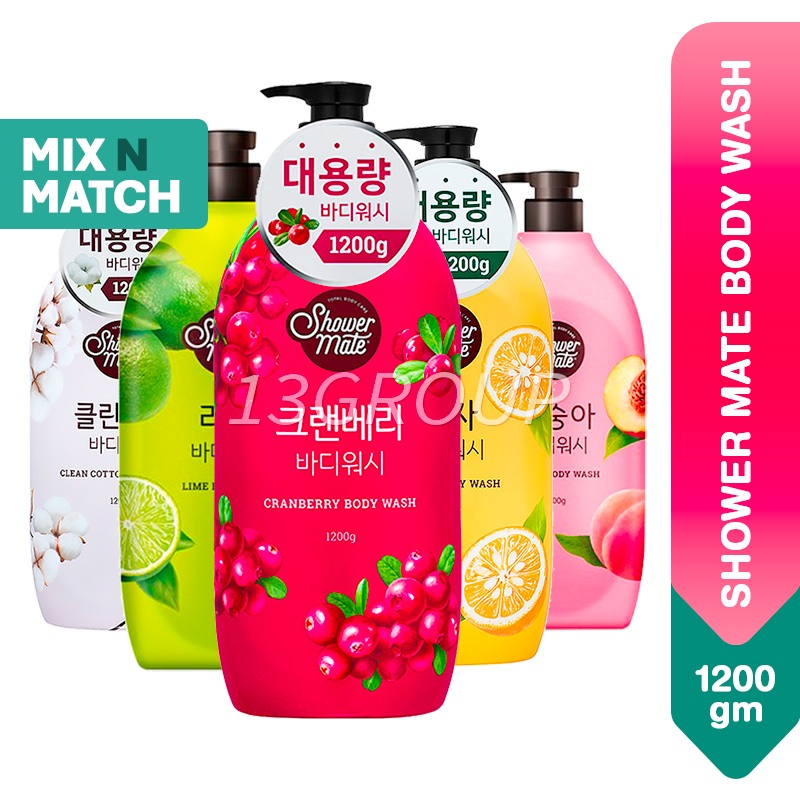 Shower Mate Body Wash Korea Shower Gel Foam, 1200g (m3) Shopee Singapore