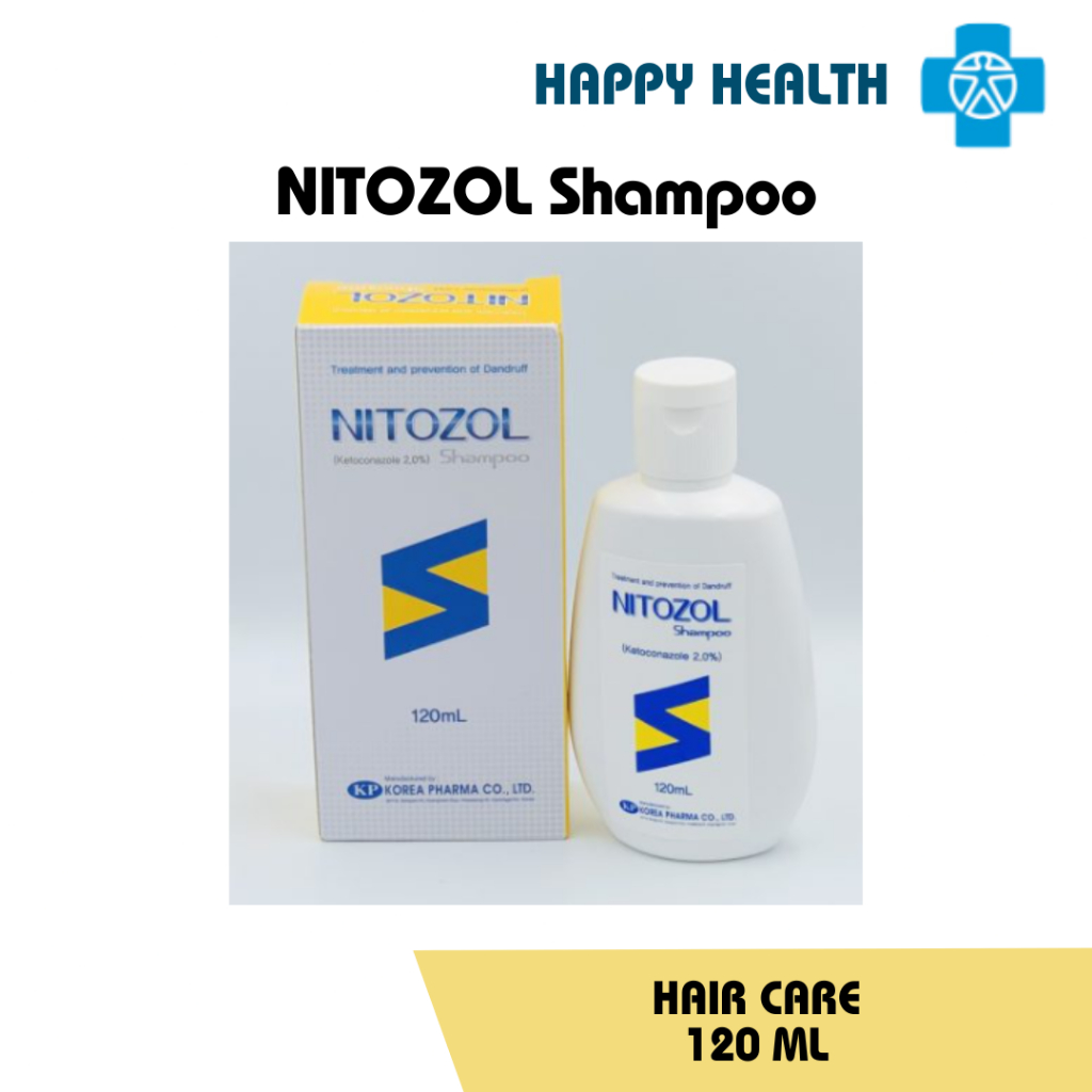 NITOZOL (EXP 30 MAY 2026) 120ml Anti Dandruff Shampoo (Ketoconazole 2.0 ...
