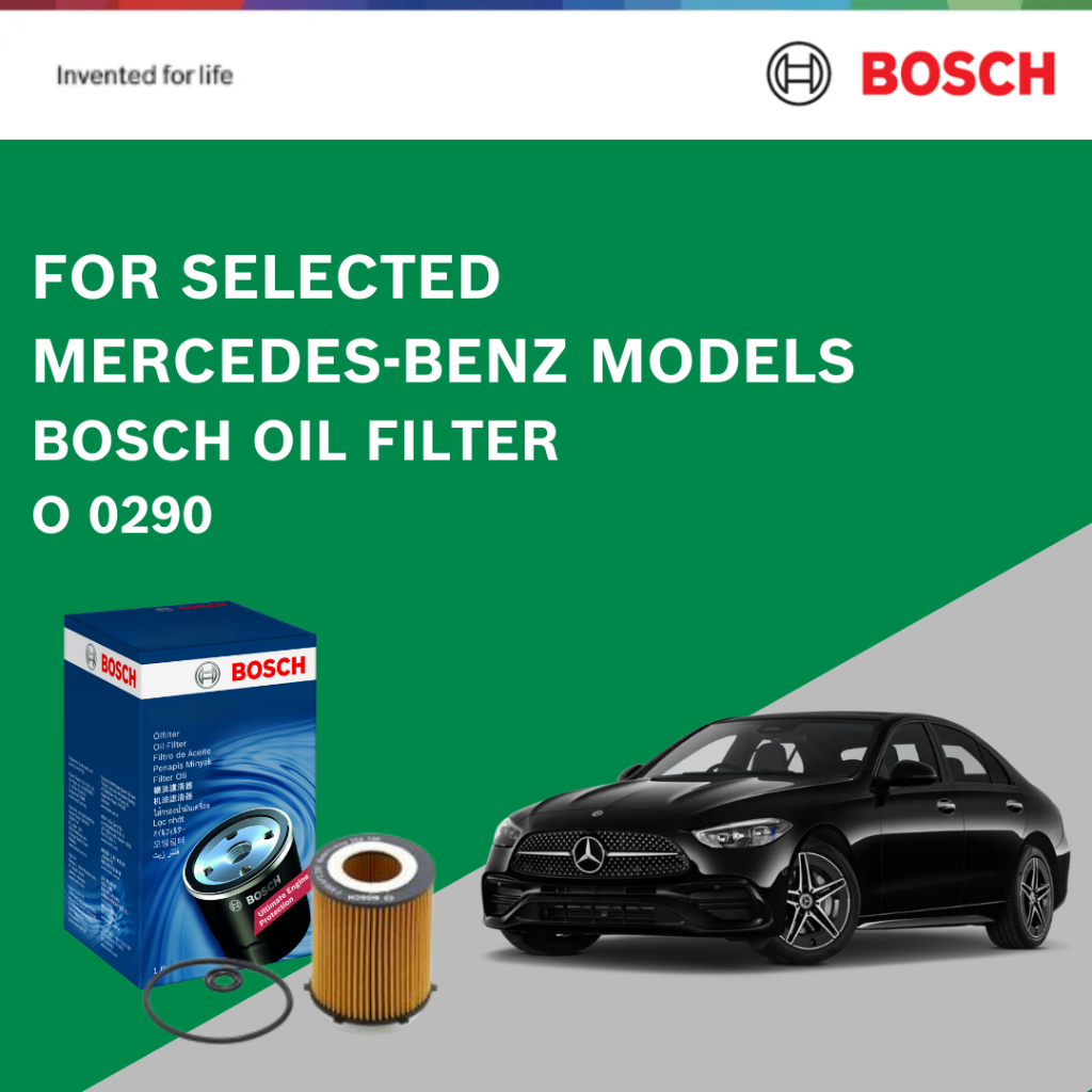 Bosch Oil Filter O 0290 for selected Mercedes-Benz models | Shopee ...