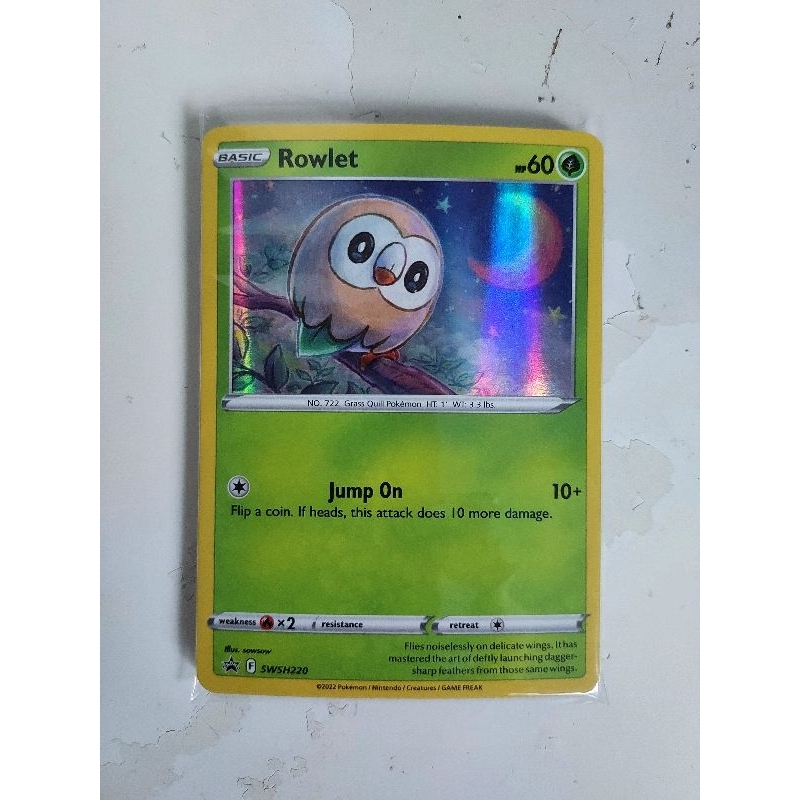Pokemon swsh220 rowlet promo card | Shopee Singapore