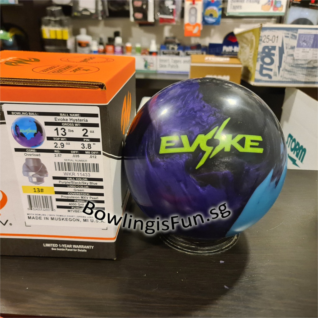 SG] Motiv Evoke Hysteria Pro Performance Bowling Ball | Shopee