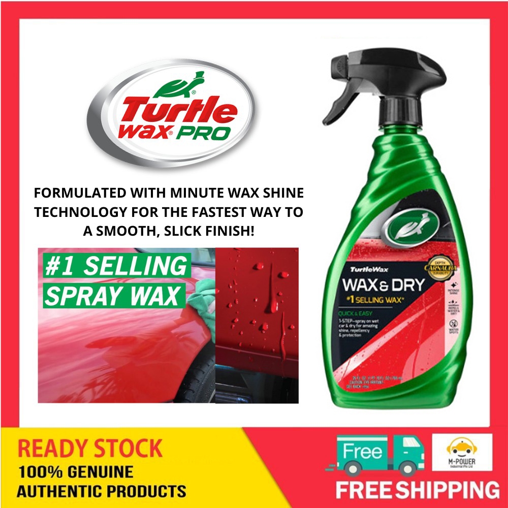 Turtle Wax Wax and Dry Spray Wax - 26oz | Shopee Singapore