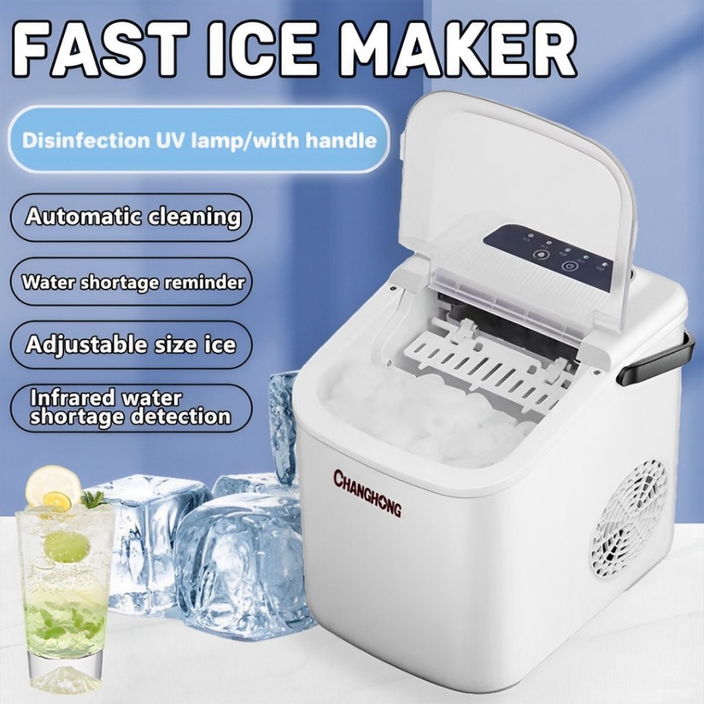 Ice Maker Fully automatic ice cube making machine Portable Mini ...