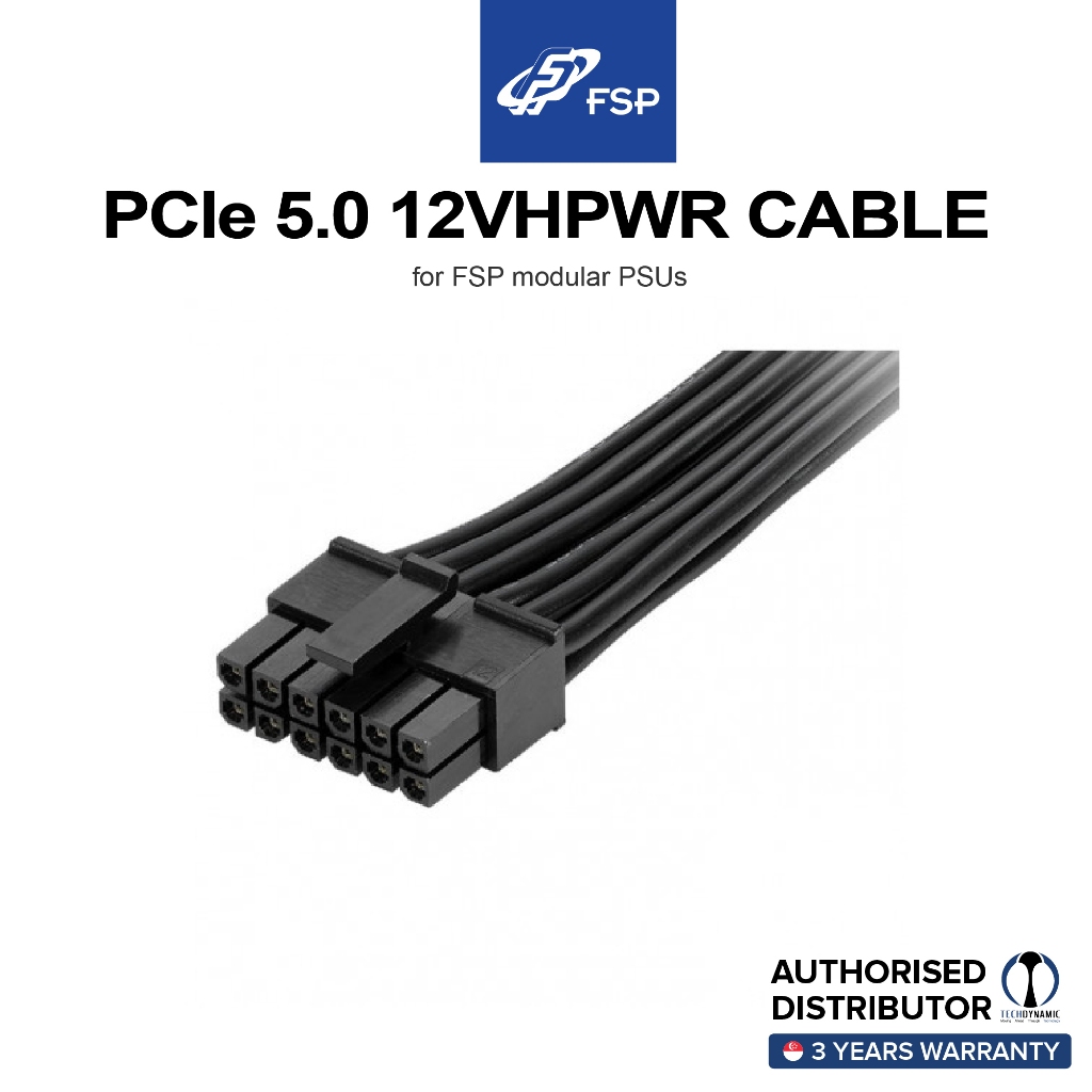 FSP PCIe 5.0 12VHPWR Cable - for FSP modular PSUs | Shopee Singapore
