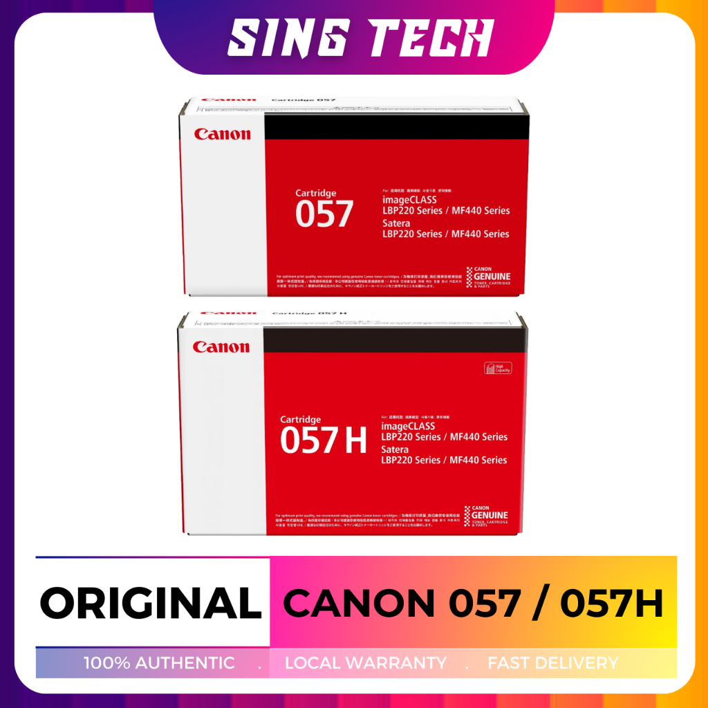 [ORIGINAL] Canon 057 / 057H Black Toner Cartridge | Shopee Singapore