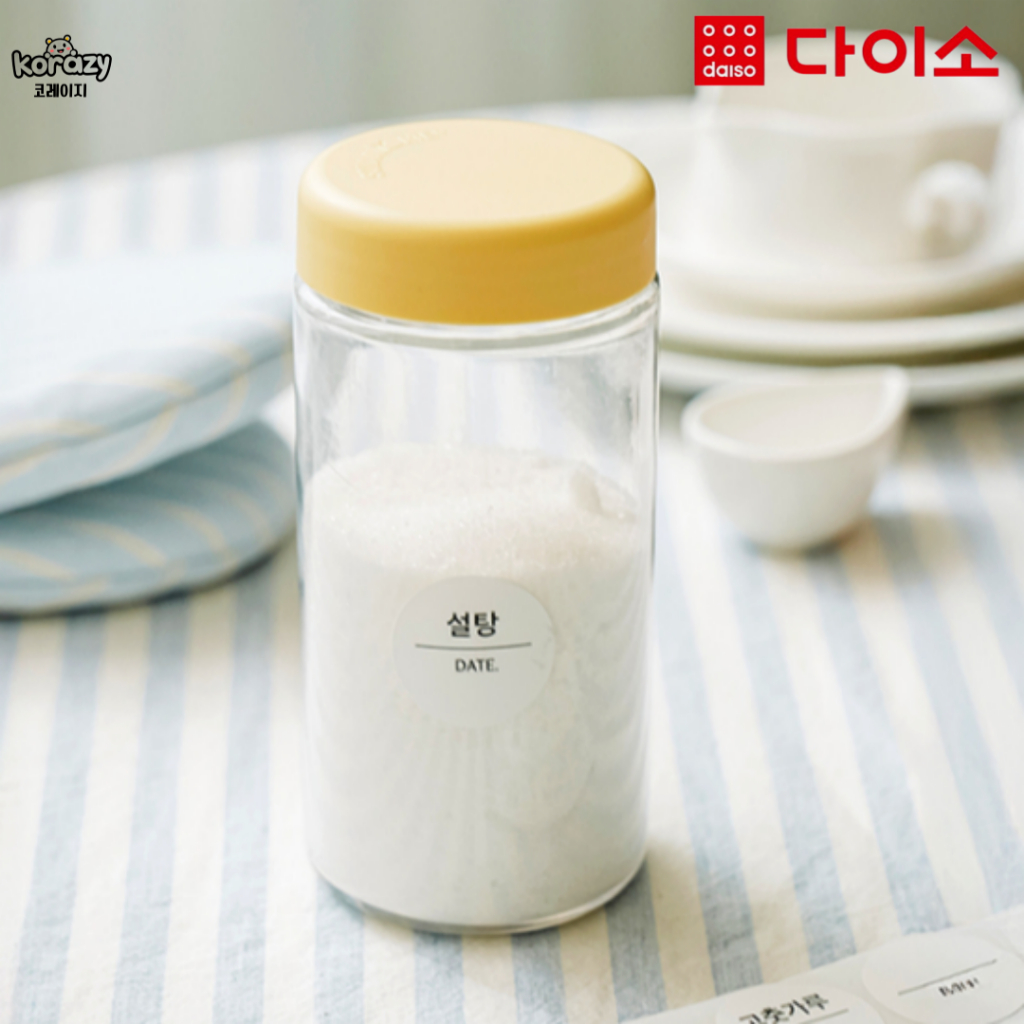 [Daiso Korea] Plastic Label Seasoning condiments Container 400ml (Made ...