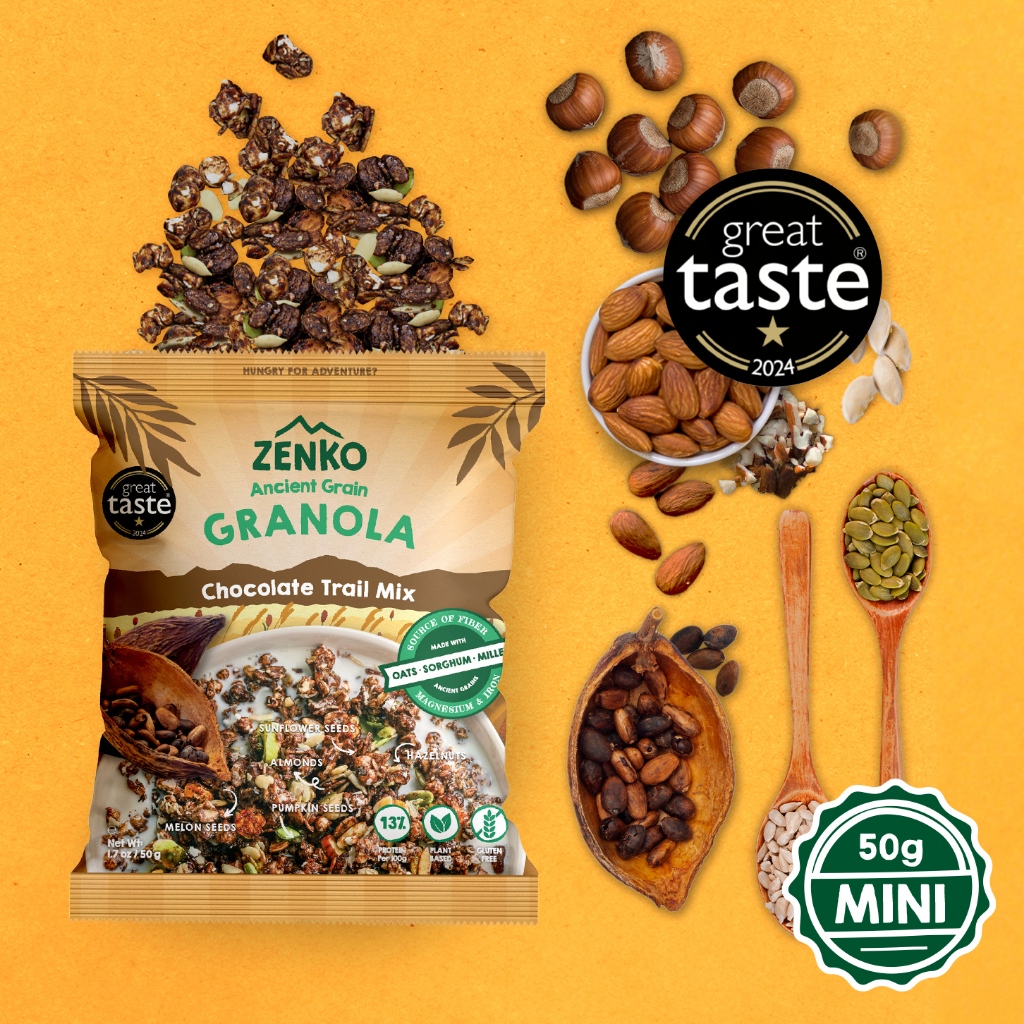 [New] ZENKO - Ancient Grain Granola - Chocolate Trail Mix - (Mini-Pack ...