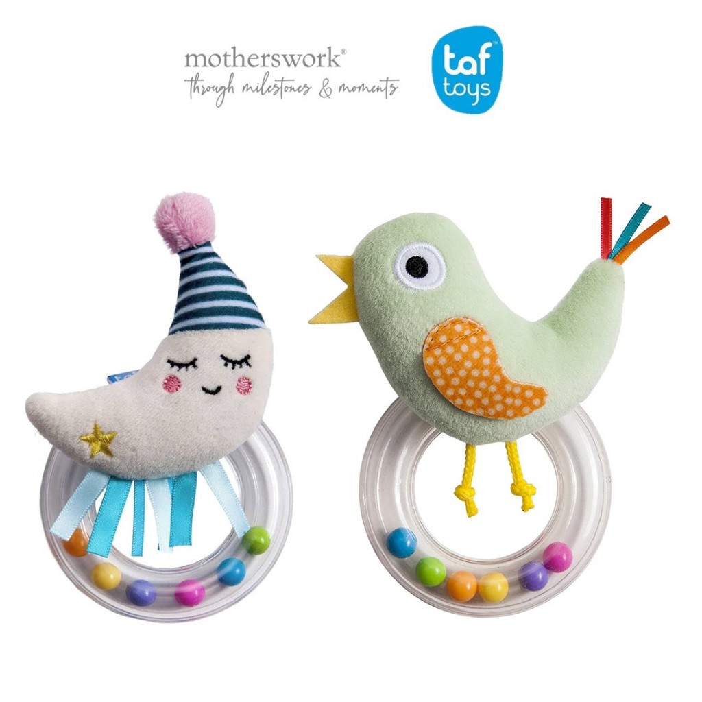 Taf Toys Mini Moon Rattle/Cheeky Chick Rattle | Shopee Singapore