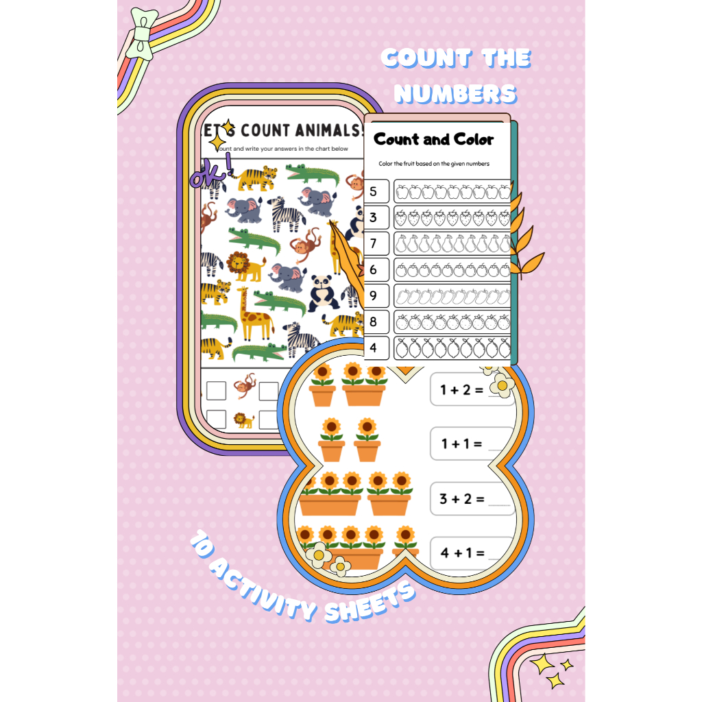 Counting Activity Sheets | Digital Copy | Shopee Singapore