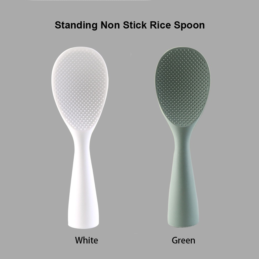 Standable Silicone Rice Spoon Kitchen Ladle Non-stick Saucepan Electric ...