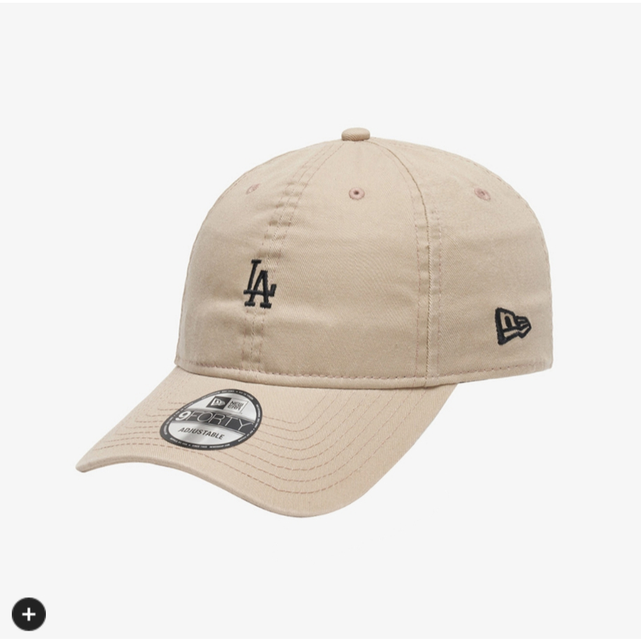 【New Era】 ★ MLB WASHED MINI LOGO UNSTRUCTURE BALL CAP ★ New York Yankees Mini Logo Washed Cream 9TWENTY Adjustable