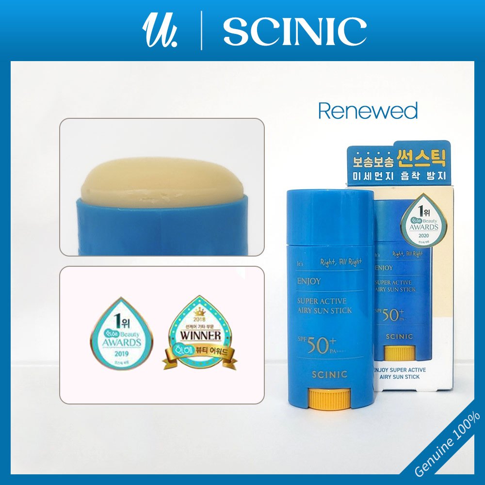[SCINIC] Enjoy Super Active Airy Sun Stick SPF50+ PA++++ 15g | Shopee ...