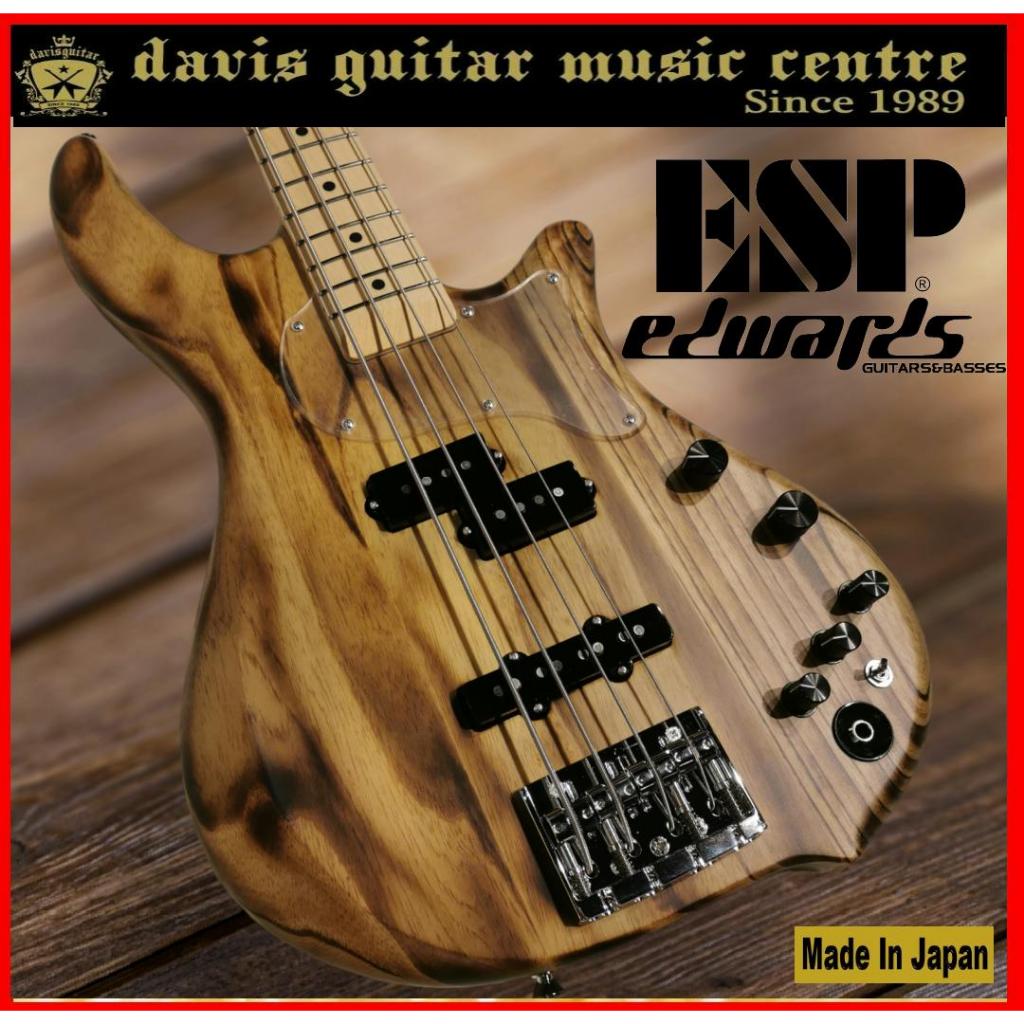 ESP Edwards E-BB-145/M – Satin Burner Natural Bass Guitar Made In