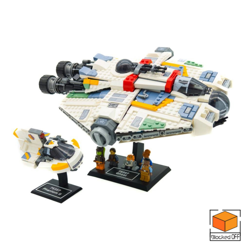 Display Stand for Lego Star Wars Ahsoka Ghost & Phantom II (75357 ...